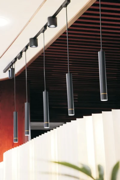 Energy-efficient LED down light or pendant light for residential and commercial spaces